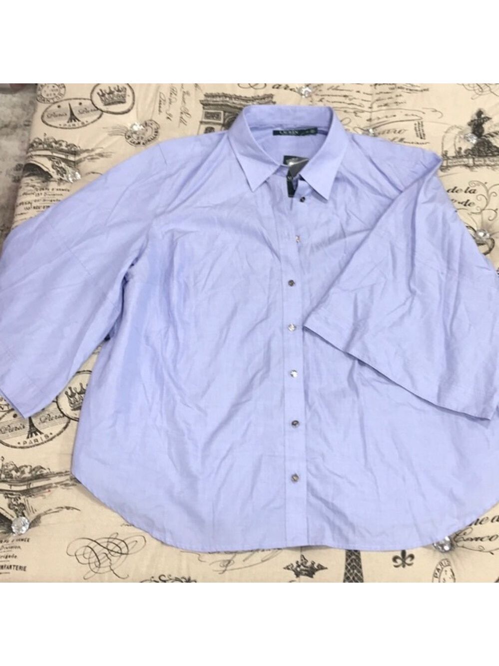 Lauren Ralph Lauren Plus Size Bell-Sleeves Shirt
